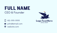 Blue Winged Boat  Business Card Image Preview