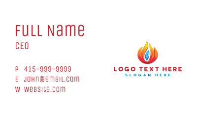 Ice Fire Fuel Business Card Image Preview