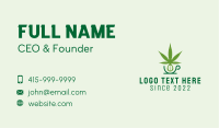 Herbal Marijuana Cafe Business Card Image Preview