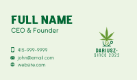 Herbal Marijuana Cafe Business Card Image Preview