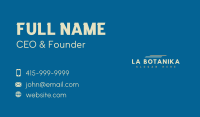 Generic Courier Wordmark Business Card Image Preview