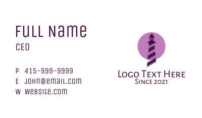 Lighthouse Cinema Reel  Business Card Image Preview