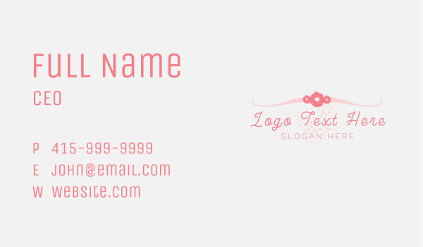 Beauty Flower Business Business Card Design Image Preview