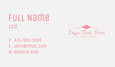 Beauty Flower Business Business Card Image Preview