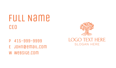 Rustic Ancient Tree Business Card Image Preview