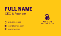Kettlebell Fitness Animal Business Card Image Preview