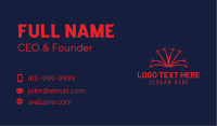 Star Pyrotechnics Celebration Business Card Image Preview