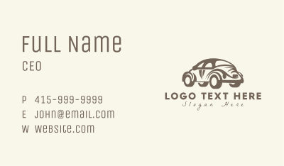 Old Vintage Car Business Card Image Preview