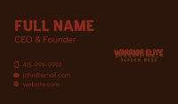 Dark Halloween Wordmark Business Card Image Preview