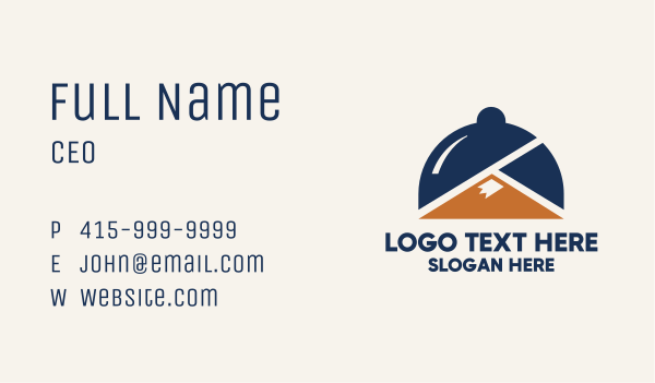Mountain Food Cloche Business Card Design Image Preview