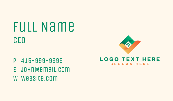 Home Realty Check Business Card Design Image Preview