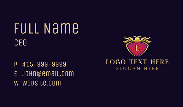 Premium Lettermark Crest Business Card Design Image Preview