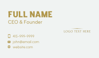 Gold Professional Elegant Wordmark Business Card Image Preview