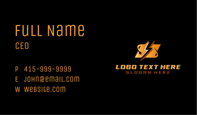 Flash Charging Plug Business Card Image Preview