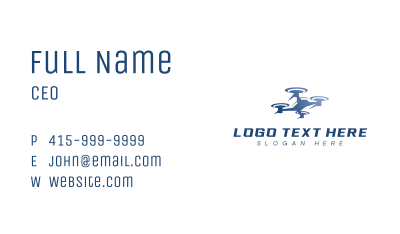 Drone Racing Fast Quadcopter Business Card Image Preview