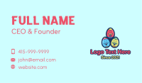 Happy Mustache Easter Eggs Business Card Image Preview