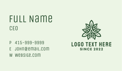 Eco Friendly Gardening Leaf  Business Card Image Preview