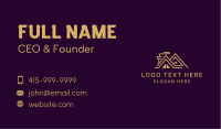 Triangle House Roof Business Card Design
