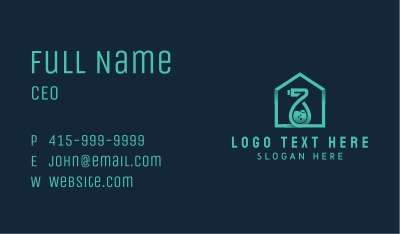 House Sanitation Spray Bottle  Business Card Image Preview