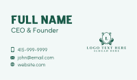 Green Shield Lettermark Business Card Design