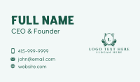 Green Shield Lettermark Business Card Design