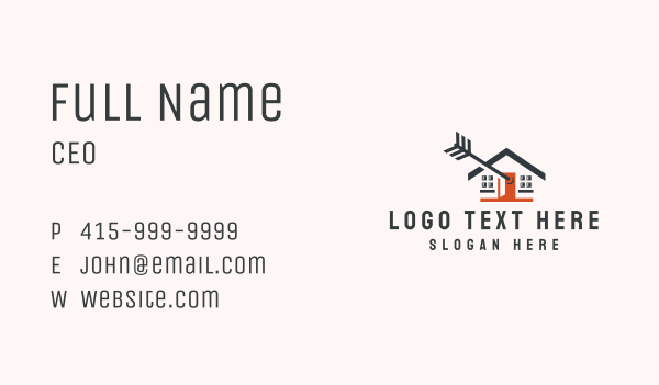 Residential Arrow House Business Card Design Image Preview