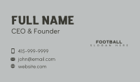 Black Business Wordmark Business Card Image Preview