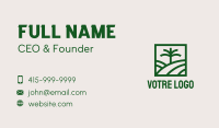 Palm Tree Field Business Card Image Preview