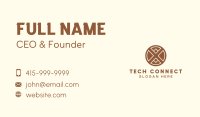 Modern Brown Letter X  Business Card Image Preview
