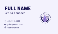 Mystical Crystal Moon Business Card Design