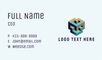 Abstract 3D Geometric Shape Business Card Image Preview