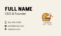 Spicy Beef Burger  Business Card Design