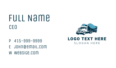Forwarding Truck Logistics Business Card
