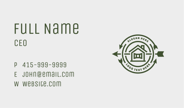 House Arrow Real Estate Business Card Design Image Preview