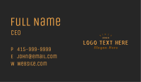 Hipster Shop Wordmark Business Card Image Preview