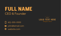 Hipster Shop Wordmark Business Card Image Preview
