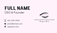 Stars Eyeshadow Eyelashes Business Card Image Preview