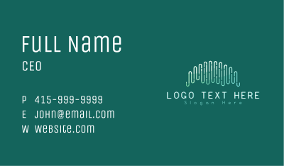 Long Wave Line Business Card Image Preview