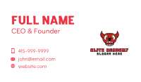 Red Angry Bull Business Card Image Preview