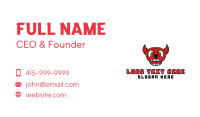 Red Angry Bull Business Card Image Preview