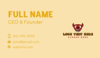 Red Angry Bull Business Card Preview