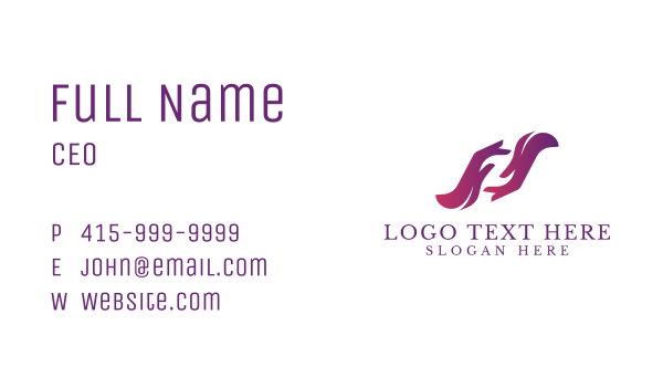 Manicure Hand Letter Z Business Card Design Image Preview