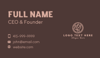 Coffee Bean Plant Leaf Business Card Preview