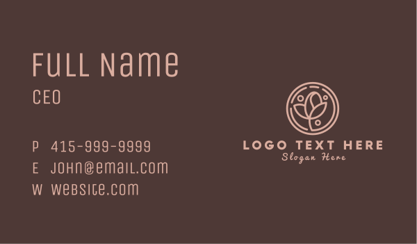 Coffee Bean Plant Leaf Business Card Design Image Preview