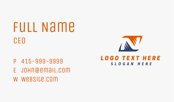 Eagle Wings Logistics Business Card Design Image Preview