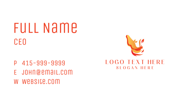 Fire Horse Heating Business Card Design Image Preview