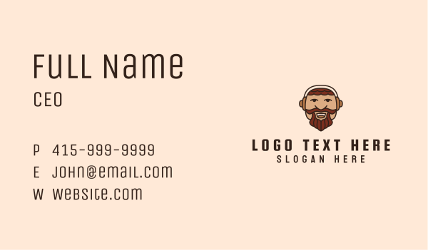 Man Beard Mascot  Business Card Design Image Preview