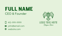 Green Swift Bird  Business Card Design