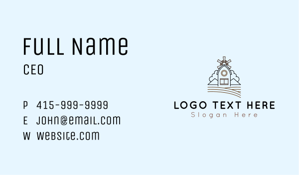 Farm House Barn Business Card Design Image Preview