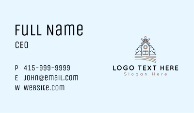 Farm House Barn Business Card Image Preview